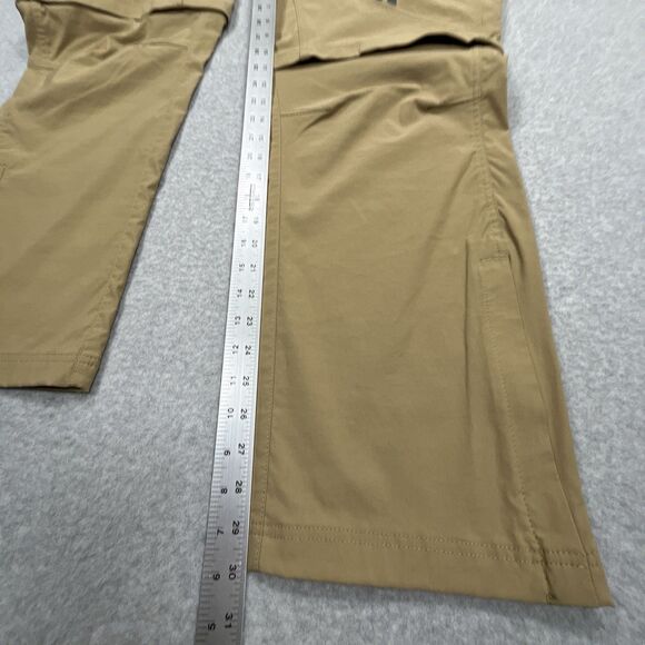 Eddie Bauer First Ascent Pants Mens 38 x 30 Khaki Tan Convertible Nylon Cargo - Picture 5 of 15